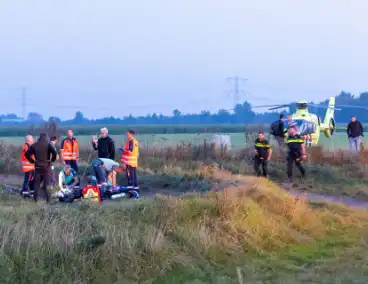 Jonge motorcrosser ernstig gewond bij ongeval