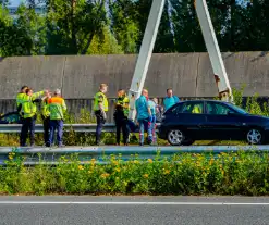 Gewonde na kop-staart aanrijding op snelweg