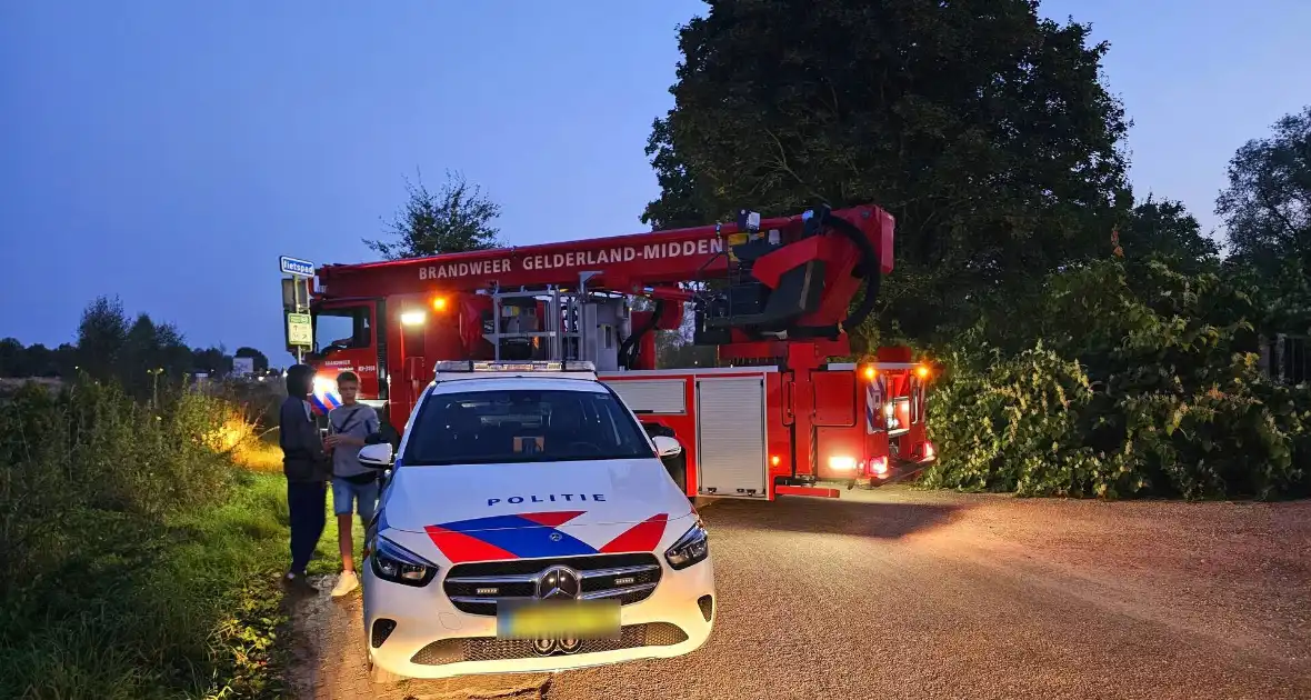 Parachutist belandt in boom, hoogte reddingsteam ingezet - Foto 4