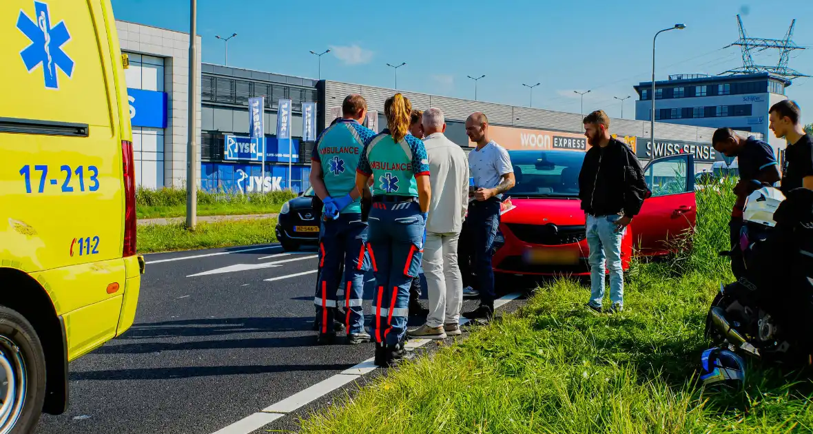 Schade bij ongeval met motor en auto