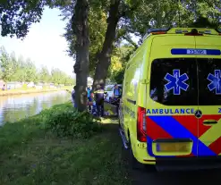 Fietser ten val bij ongeval