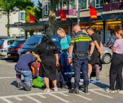 Scooterrijder ten val na uitwijkmanoeuvre