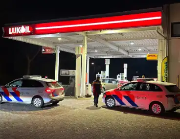 Overval op tankstation, dader vlucht weg