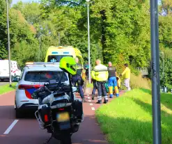 Gewonde na aanrijding tussen fietser en scooter