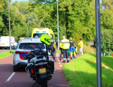 Gewonde na aanrijding tussen fietser en scooter