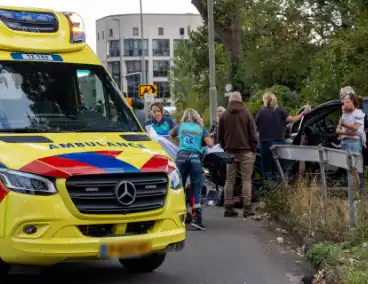 Fatbike aangereden door een automobilist