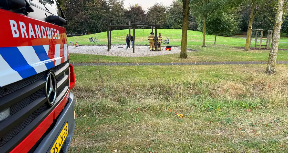 Jongedame in schommel uit benarde positie bevrijdt - Foto 8