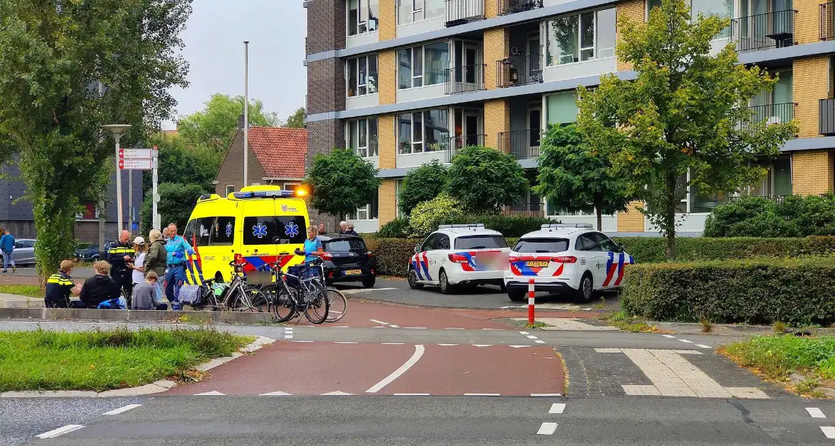 Overstekend fietser aangereden