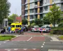 Overstekend fietser aangereden