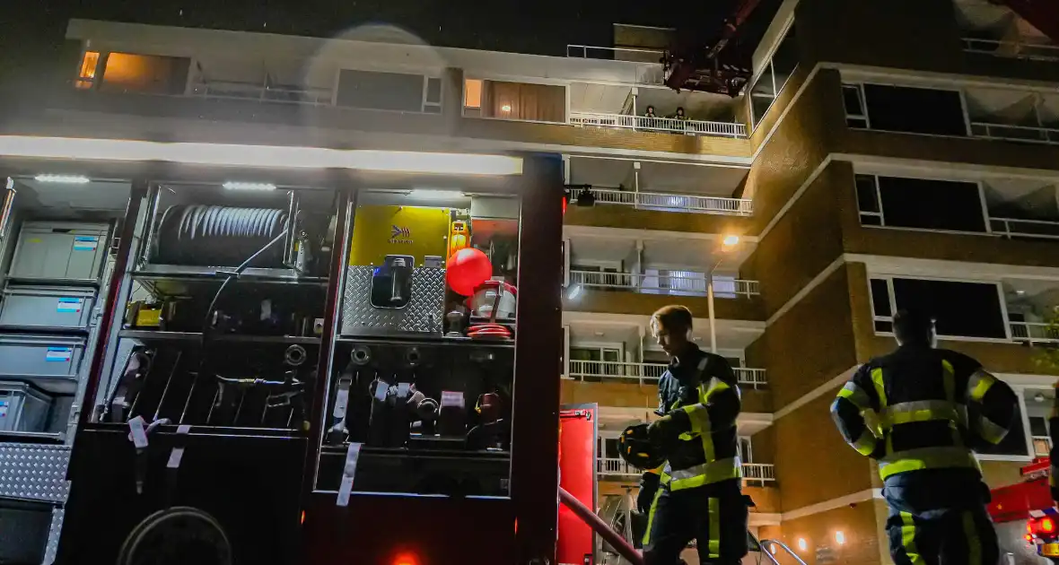 Brand op zesde verdieping van flatgebouw