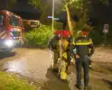 Explosie in achtertuin, politie doet onderzoek