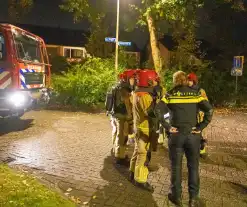 Explosie in achtertuin, politie doet onderzoek