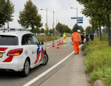 Ongeval met motorrijder zorgt voor verkeershinder