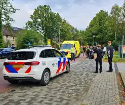 Scooterrijder en fietser in aanrijding op fietspad