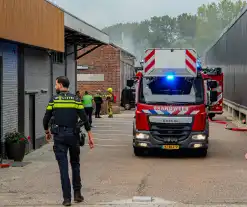 Veel schade bij brand in timmerwerkplaats