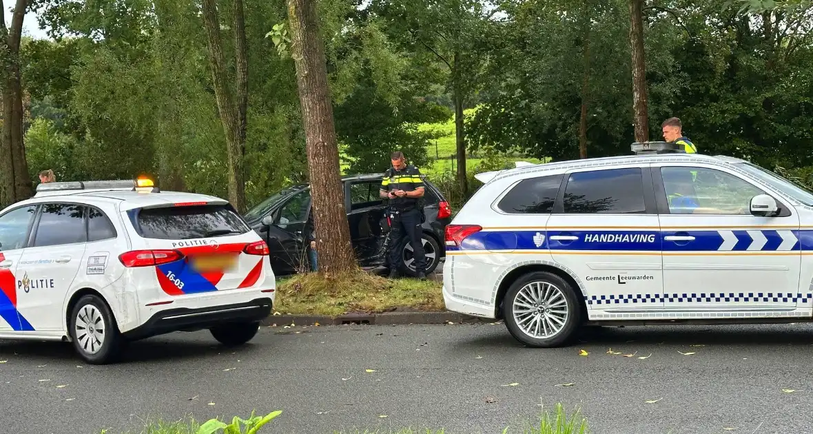 Bestuurder verliest controle en botst tegen boom