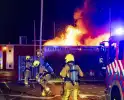 Flinke vlammen bij uitslaande brand