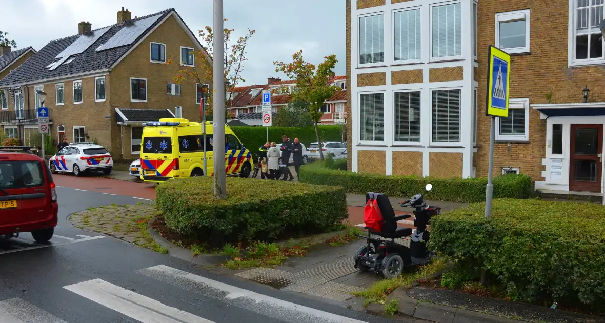 Scootmobiel bestuurder gewond bij ongeval met auto