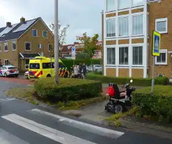 Scootmobiel bestuurder gewond bij ongeval met auto