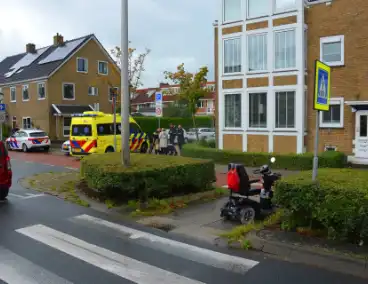 Scootmobiel bestuurder gewond bij ongeval met auto