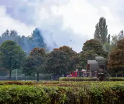 Uitslaande brand in leegstaand pand