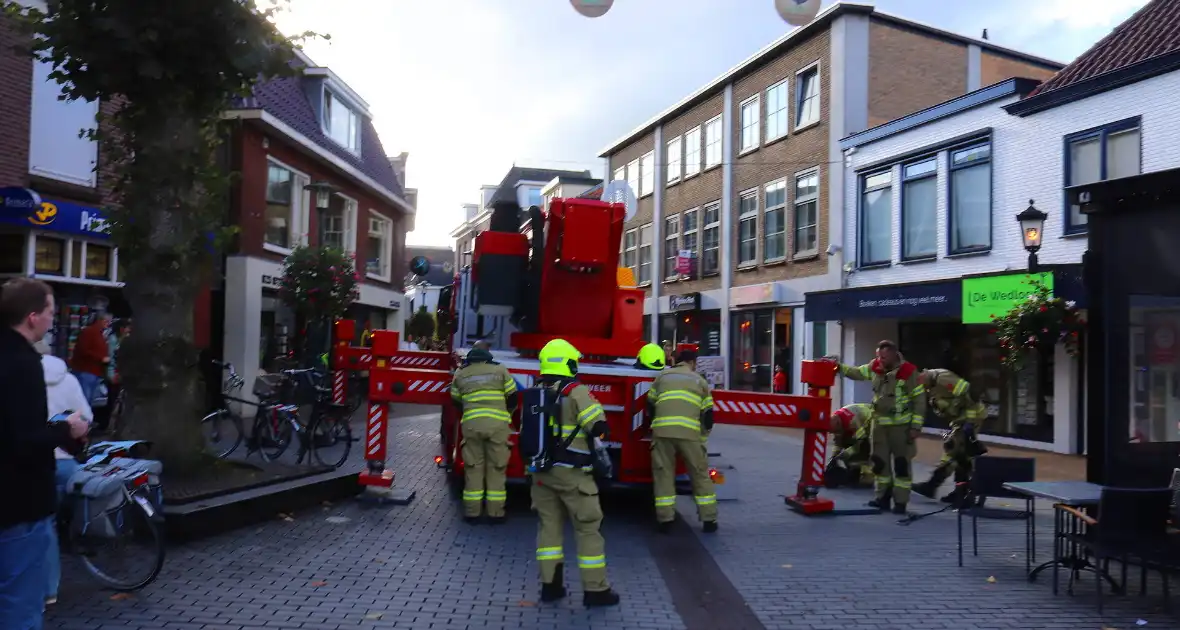 Winkel gecontroleerd na brandmelding in centrum