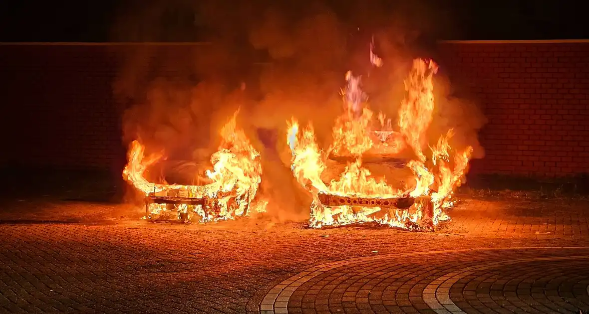 Twee auto's volledig uitgebrand - Foto 10