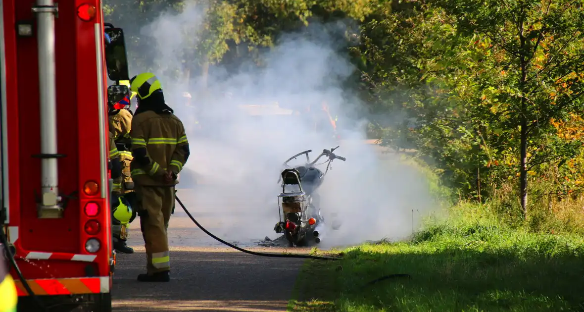 Motor door brand verwoest