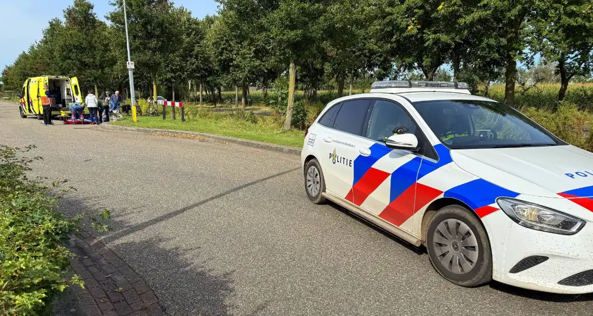 Traumateam ingezet voor gevallen wielrenner - Foto 1