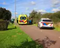 Man achter rollator aangereden door fietser