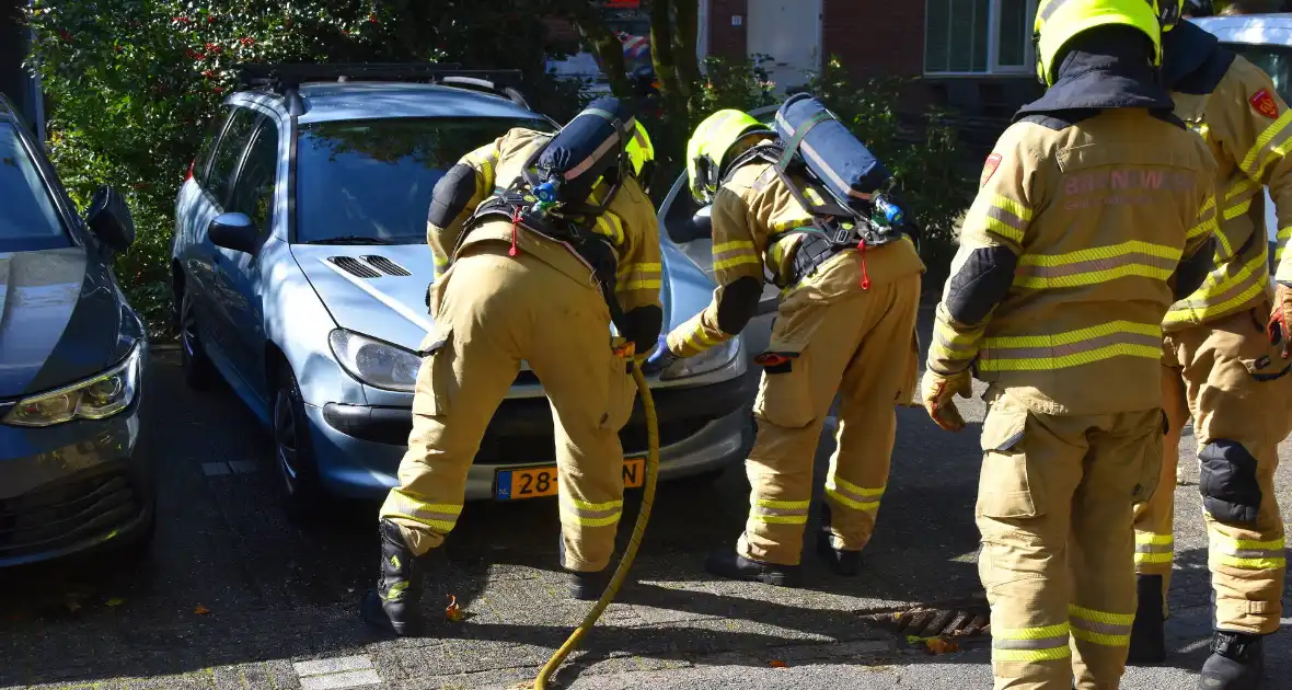 Brand onder motorkap snel onder controle - Foto 6