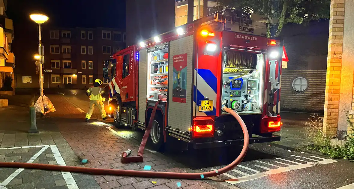 Brandweer ingezet voor brand in kelderbox