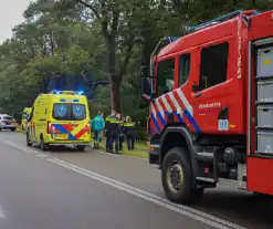 Bestuurder zwaargewond bij botsing tegen boom