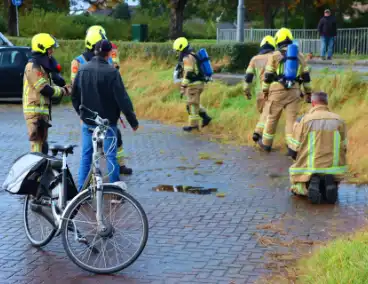 Fietser merkt gaslek op na regenbui