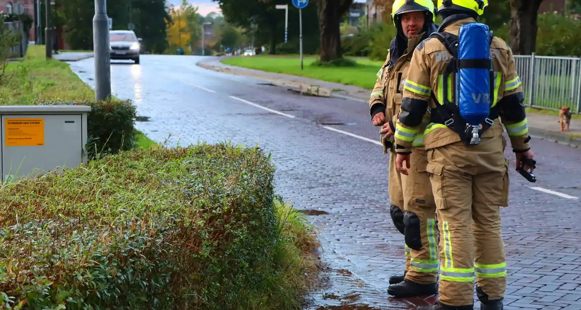 Fietser merkt gaslek op na regenbui - Foto 1