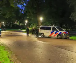 Politie treft kogelhuls aan in park