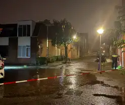 Aanhouding en straat afgesloten na steekpartij