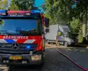 Brand in motorcompartiment van bakwagen