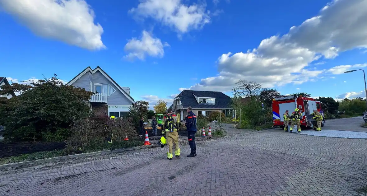 Gasleiding geraakt tijdens tuinwerkzaamheden - Foto 3