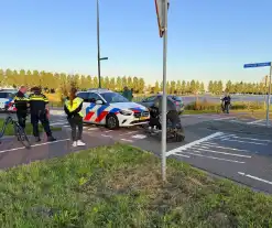 Fietser aangereden door politieagent