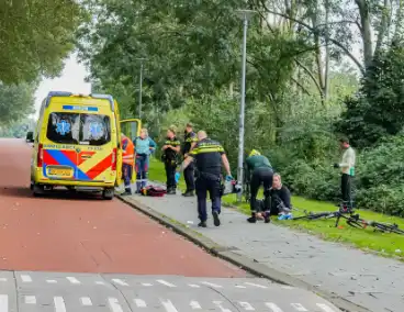 Wielrenner zwaargewond, traumateam ingezet