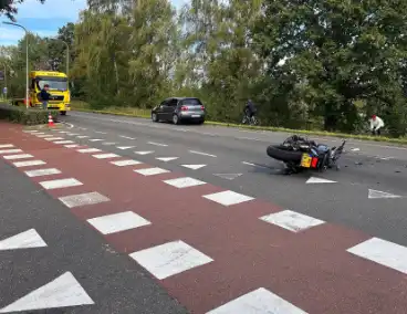 Motorrijder gewond bij aanrijding met automobilist