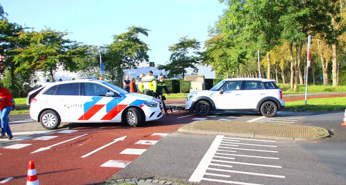 Opnieuw fietser geschept op rotonde