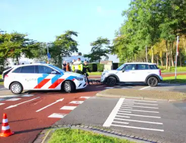 Opnieuw fietser geschept op rotonde