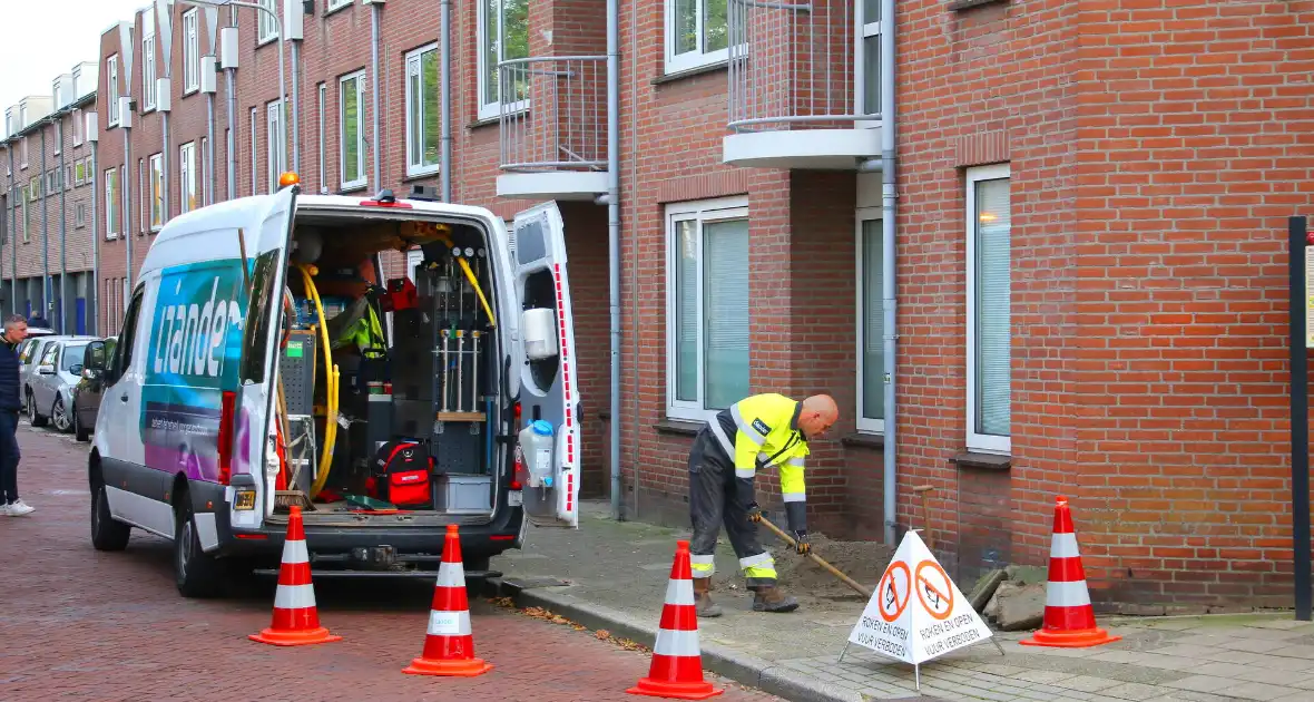 Straat afgezet na melding gaslekkage - Foto 1