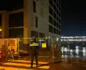 Politiehond speurt bouwterrein af wegens alarm