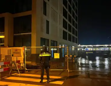 Politiehond speurt bouwterrein af wegens alarm