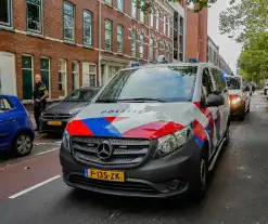 Politie massaal aanwezig na dreiging met mes