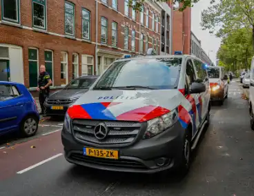 Politie massaal aanwezig na dreiging met mes