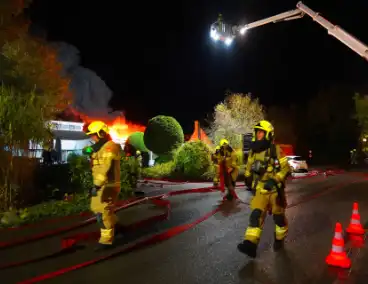 Grote rookontwikkeling bij brand bungalowpark